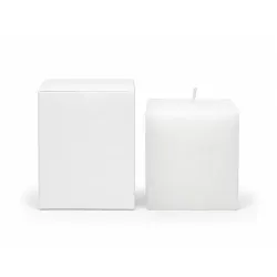 Vela Cubo Blanca