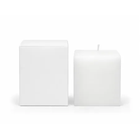 Vela Cubo Blanca